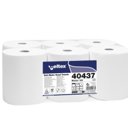 Roku dvieļi CELTEX Master 100, balti, 3-kārt., 6gab, Ø19