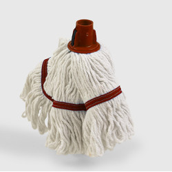 Mops kokvilnas/sintētikas ar nošūtām cilpām HBC Hygiemix, sarkans, 250g (15)