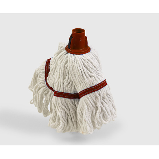 Mops kokvilnas/sintētikas ar nošūtām cilpām HBC Hygiemix, sarkans, 250g (15)