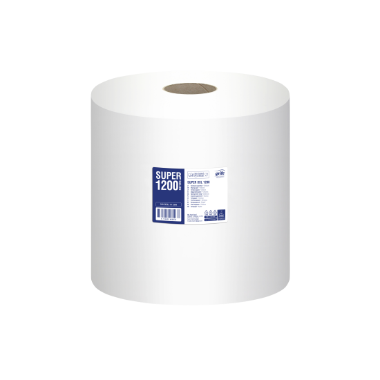 Industriālais papīrs Grite Super XXL 1200, balts, 1-kārt., 1200m