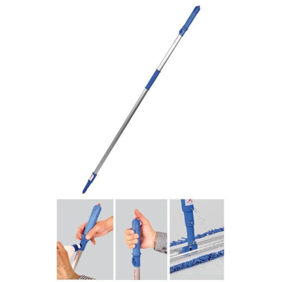 Kāts alumīnija mopa turētājiem ar smidzinātāju Duotex MicroWash, 145cm