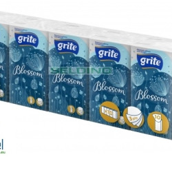 Papīra kabatlakatiņi Grite BLOSOOM, 3-kārt, 10 paciņas (10)