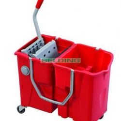 Spainis divdaļīgs ar nospiedēju IPC Dolly, sarkans, 2x15L