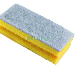 Trauku švammes Euromop Sponcolor, dzeltenas, 14x7x4.5cm, 10gab
