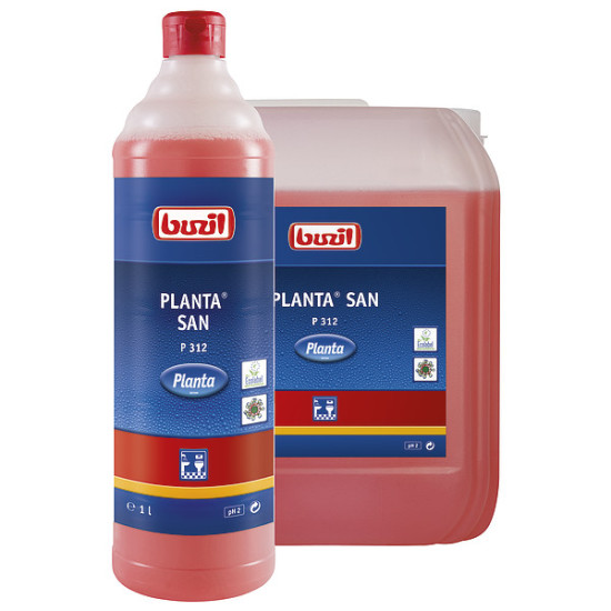 Ekoloģiskais skābi saturšs tīrīšanas līdzeklis BUZIL P312 Planta San, 1L (12)