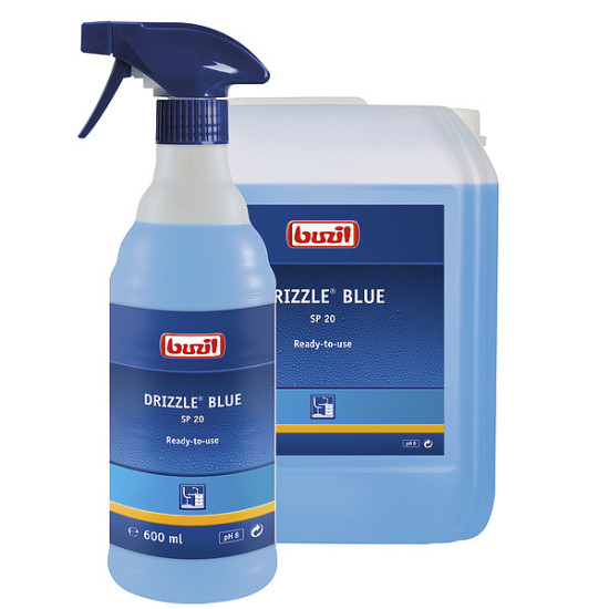 Stiklu tīrīšanas līdzeklis BUZIL SP20 Drizzle Blue, 600ml (12)