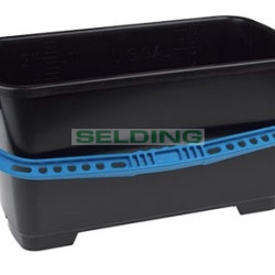 Spainis polipropilēna HBC, taisnstūra, melns, 22L