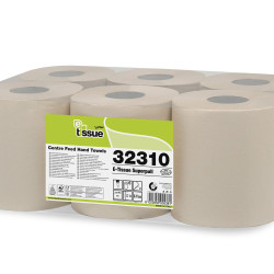 Roku dvieļi E-Tissue SUPERPULL Maxi 153, gaiši brūni, 2-kārt., 6gab, Ø20