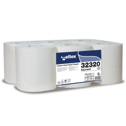 Roku dvieļi Celtex  SUPERPULL Maxi 160, balti, 2-kārt., 6gab, Ø20