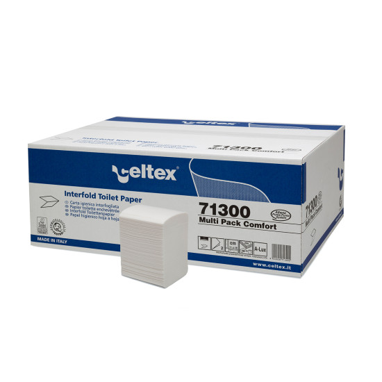 Tualetes papīrs/salvetes CELTEX Comfort, balts, 2-kārt., 36x250gab