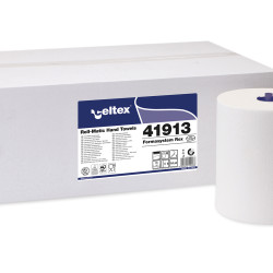 Roku dvieļi CELTEX System Rex 130, balti, 2-kārt., 6gab, Ø19