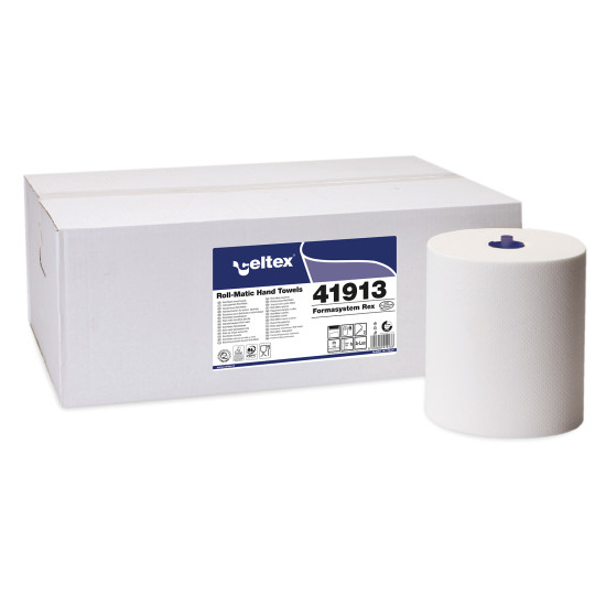 Roku dvieļi CELTEX System Rex 130, balti, 2-kārt., 6gab, Ø19