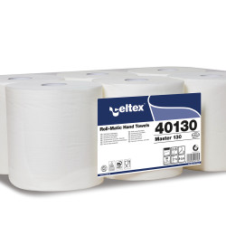 Roku dvieļi CELTEX Master 130, balti, 2-kārt., 6gab, Ø19
