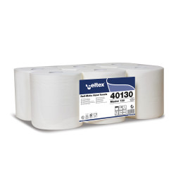 Roku dvieļi CELTEX Master 130, balti, 2-kārt., 6gab, Ø19