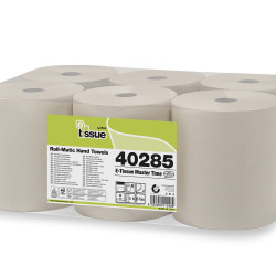 Roku dvieļi CELTEX E-Tissue Master Time 285, gaiši brūni, 2-kārt., 6gab, Ø20