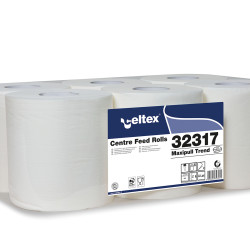 Roku dvieļi Celtex MAXIPULL Trend 108, balti, 2-kārt., 6gab, Ø19