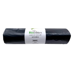 Atkritumu maisi BIOETHICS LDPE, melni, 300L/5gab/50mkr (0,75kg) (10)