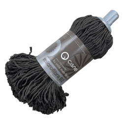 Mоп микрофибри верёвочный CISNE Microfibra 92, крепление резьбой, черный, 150г (24)