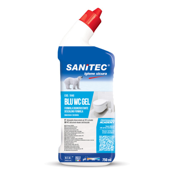 Гель для чистки унитаза Sanitec BLU WC GEL, 750мл (12)
