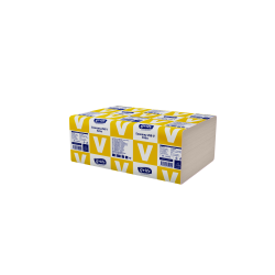 Roku salvetes GRITE Economy 250 V Extra 25x23cm, pelēkas, 1-kārt., 20x250gab (platās 11.5cm)