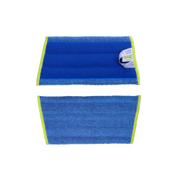 Моп микрофибры Velcro Duotex Shine PLUS, синий, 30см (40)