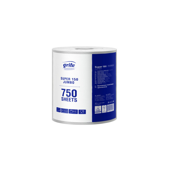 Roku dvieļi Grite Super 150 JUMBO, balti, 2-kārt., 6gab, Ø20