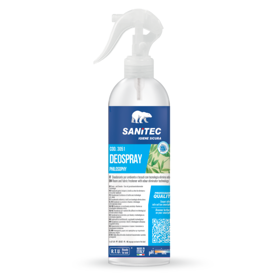Gaisa un audumu atsvaidzinātājs ar smaku novēršanu Sanitec DEOSPRAY Fresh, 300ml (12)