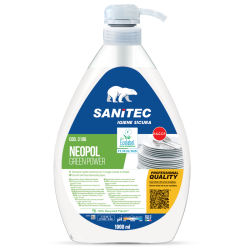 Ekoloģiskais trauku mazgāšanas līdzeklis Sanitec NEOPOL Green Power, 1L (6)