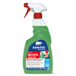 Dezinfekcijas tīrīšanas līdzeklis bez aromāta Sanitec MULTI ACTIV, 750ml (6)