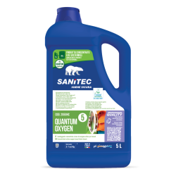 Ekoloģiskais koncentrēts traipu tīrīšanas līdzeklis Sanitec QUANTUM OXYGEN, 5L (2)
