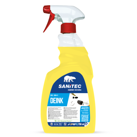 Krāsu noņemšanas, tīrīšanas līdzeklis uz šķīdinātāja bāzes Sanitec DEINK, 750ml (6)