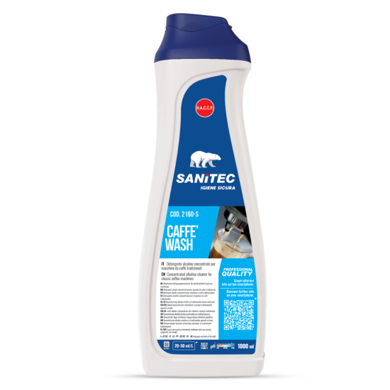 Tīrīšanas līdzeklis kafijas automātiem Sanitec CAFFE WASH, 1L (6)