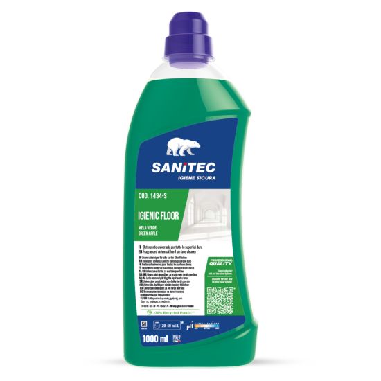 Универсальное моющее средство для полов Sanitec IGIENIC FLOOR Green Apple, 1л (6)