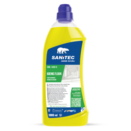 Универсальное моющее средство для полов Sanitec IGIENIC FLOOR Orange Blossom, 1л (6)