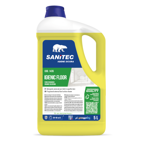 Универсальное моющее средство для полов Sanitec IGIENIC FLOOR Orange Blossom, 5л (2)