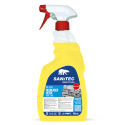 Universāls tīrīšanas līdzeklis krāsnīm, griliem Sanitec DEGREASER ULTRA Lemon, 750ml (6)