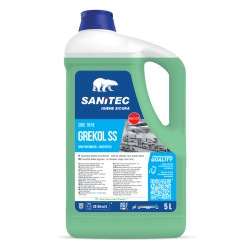 Virtuves iekārtu un virsmu tīrīšanas līdzeklis Sanitec GREKOL SS, 5L (2)