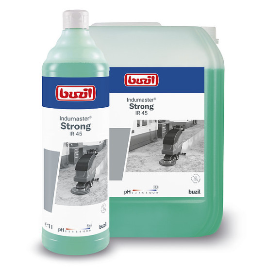 Stipri sārmains tīrīšanas līdzeklis BUZIL IR45 INDUMASTER Strong, 1L (12)