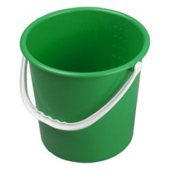 Spainis triecienizturīgas plastmasas HBC, apaļš, zaļš, 9L (10)