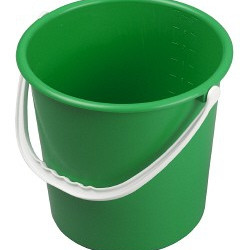 Spainis triecienizturīgas plastmasas HBC, apaļš, zaļš, 9L (10)