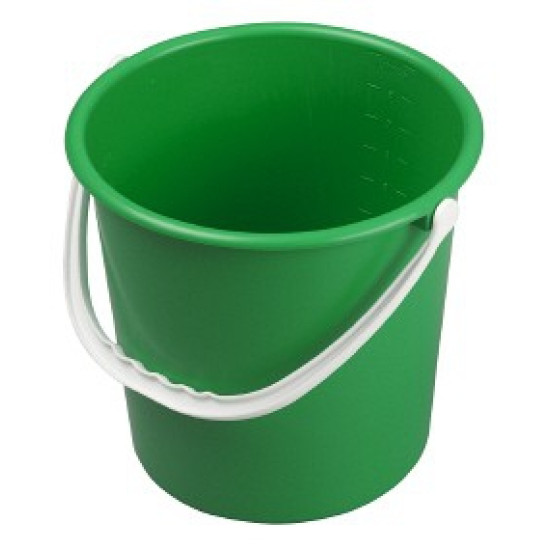 Spainis triecienizturīgas plastmasas HBC, apaļš, zaļš, 9L (10)