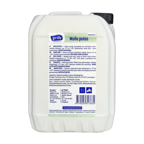 Putu ziepes GRITE Profesional, 5L
