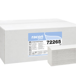 Roku salvetes RACON Multi M Smart 21.5x36cm, baltas, 2-kārt., 18x125gab (šaurās 9cm)