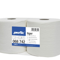 Industriālais papīra audums PROFIX TIGER DRC 80, balts, 350 loksnes, 2gab
