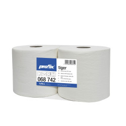Industriālais papīra audums PROFIX TIGER DRC 80, balts, 350 loksnes, 2gab