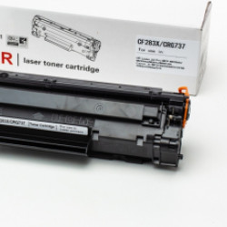 HP CF283X/CRG-737 (F1EU) | Bk | 2.2K | Tonera kasete HP CF283X-F1EU-TONER-CARTRIDGE