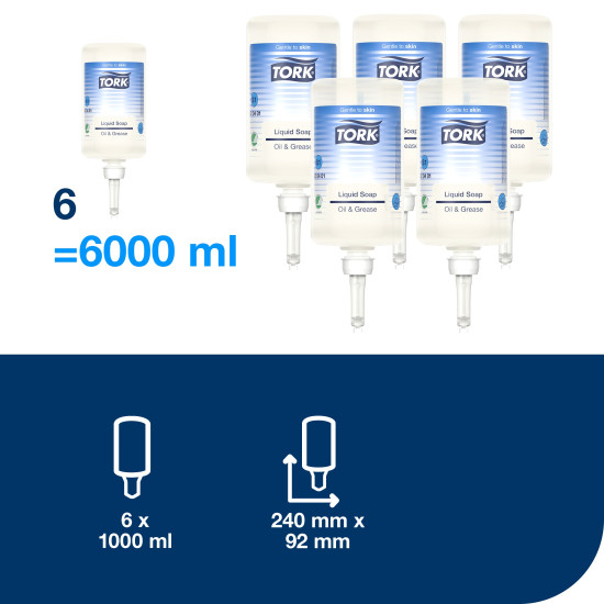 Šķidrās ziepes Tork 420401 Premium Industrial S1, 1l