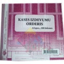 Kases izdevumu orderis A5V spec. ABC