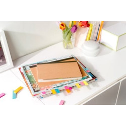 Закладки 3M Post-it "670/5", Neon Multicolor, Съемные и переклеиваемые.