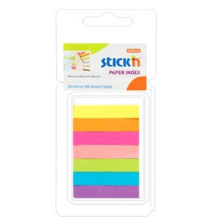 *Papīra indeksi StickN 50x10mm, 40gab.x 7 neona krāsas